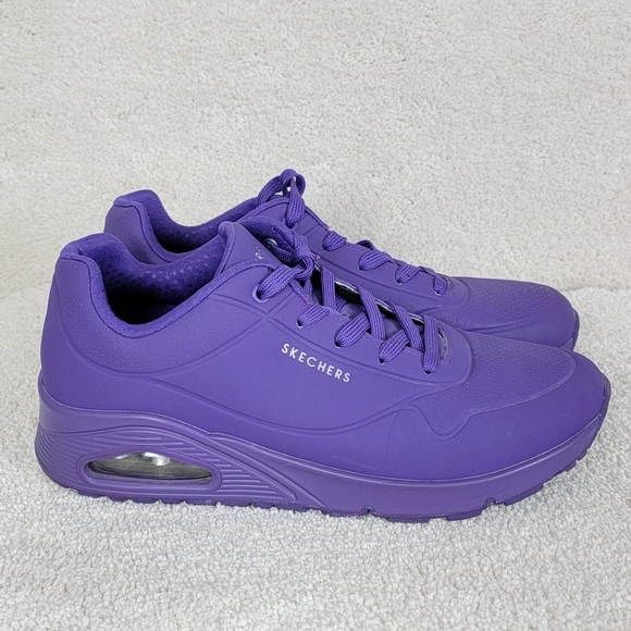 Skechers Uno Night Shades Purple Memory Foam Street Sneakers Sz 10 - Picture 3 of 12